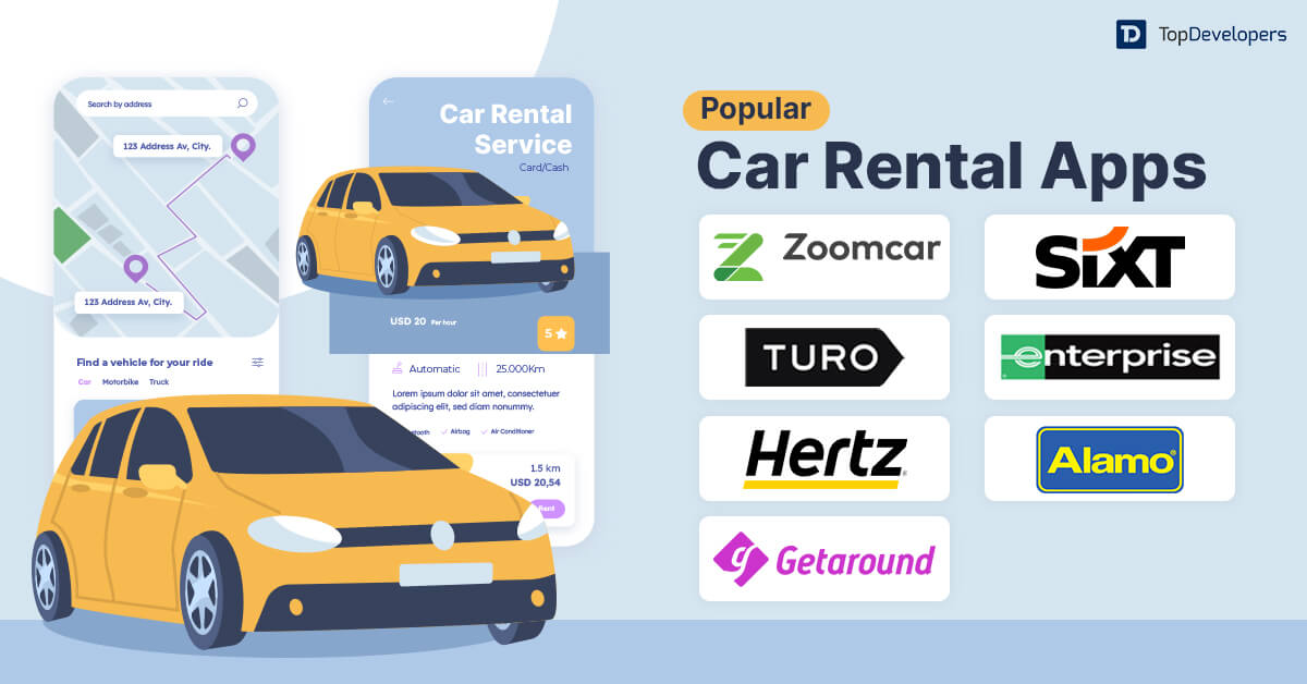 Popular Car Rental Apps in 2024