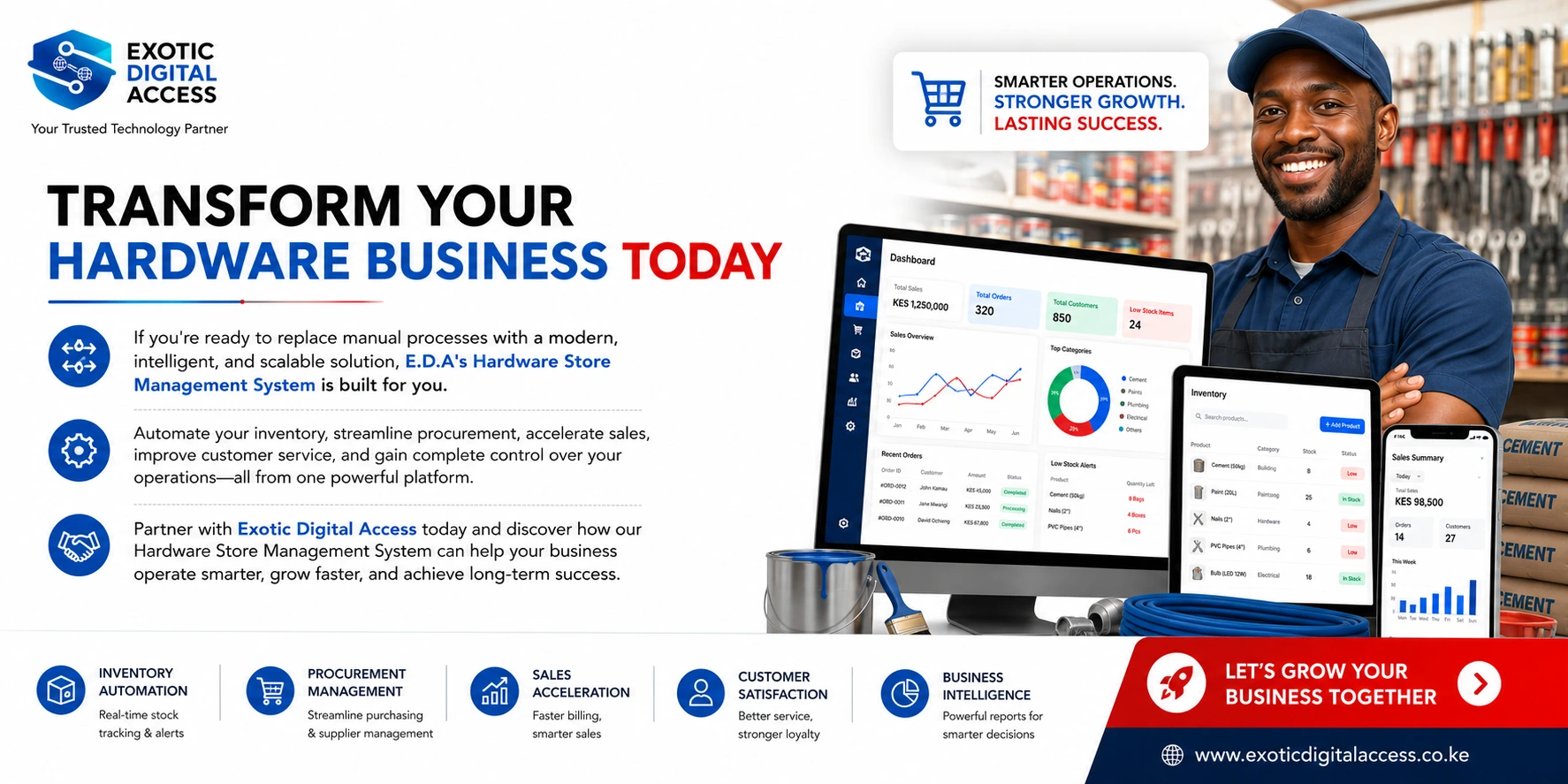 Hardware Store Management System Kenya — E.D.A by Exotic Digital Access